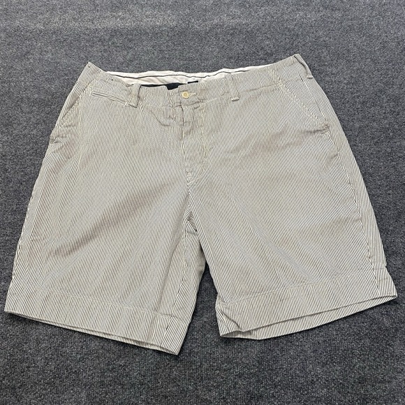 Polo Ralph Lauren Other - Vintage Y2K Polo Ralph Lauren Vertical Striped Baggy Loose Fit Shorts Mens Sz 38